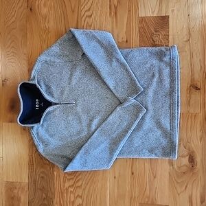 Izod, Men's Small, light heather gray quarter-zip, EUC